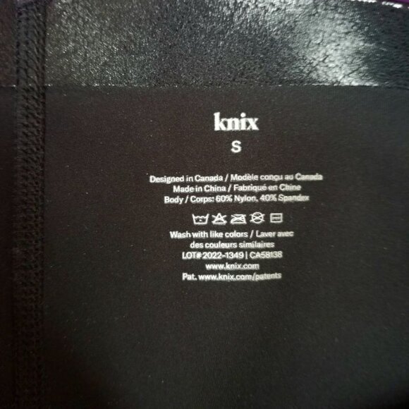 Knix black metallic bird papaya sculpt leggings size S - Picture 9 of 9